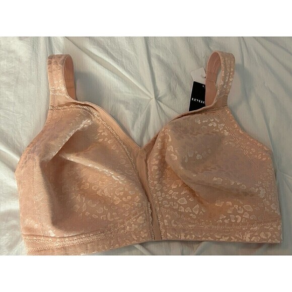 Deyllo Women’s Adjustable Strap Minimizer Full Coverage Bra Size 40H Pink Nude - Picture 15 of 16